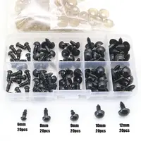 100pcs 10mm Eyeball Doll Accessories Black Plush Safety Eyes Amigurumi For Toys 6mm 8mm 12mm DIY Funny Toy Eyes Animal 6