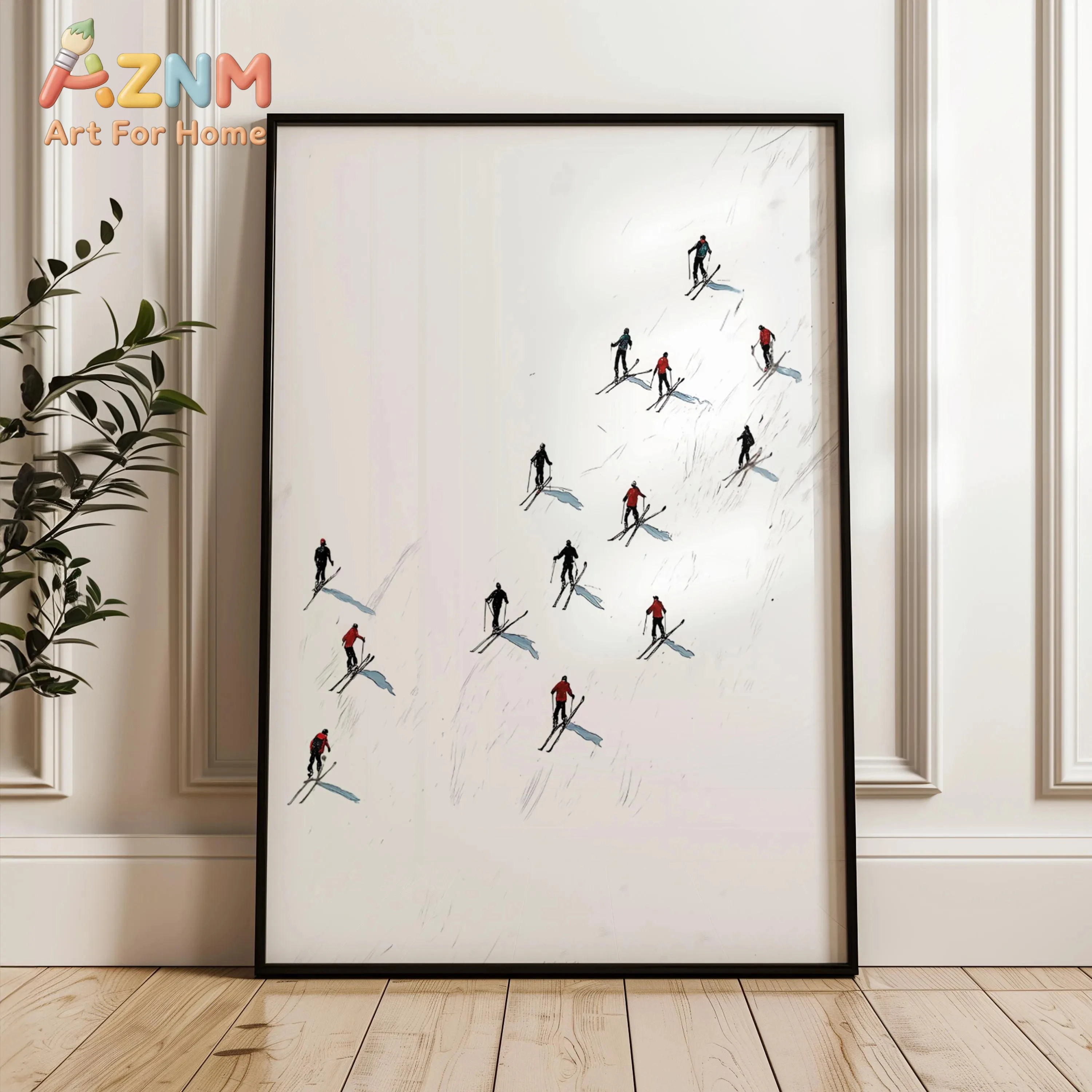 Minimalist Ski Art …