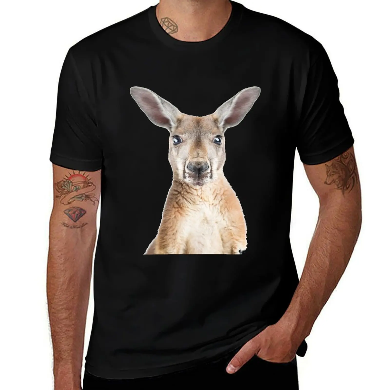 

Kangaroo face T-Shirt t shirts cotton 100% printed t shirts for man T-Shirt