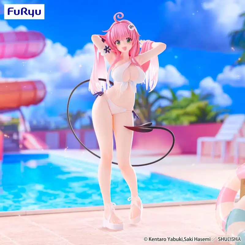 

21 см Оригинальная фигурка FuRyu To LOVE-Ru DARKNESS TTi Lala Satalin Deviluke в купальнике, аниме-фигурка, модель, игрушка, подарок на день рождения
