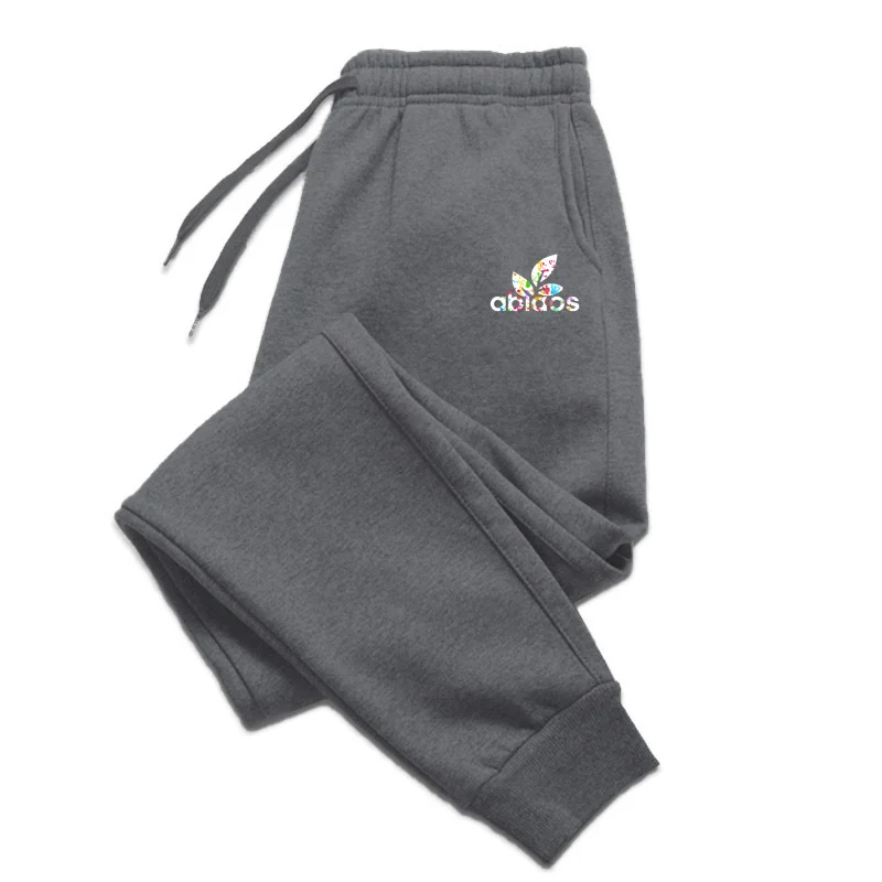 

Autumn and Winter High Street Retro Men's Sports Pants Drawstring Casual Pants Running Training Fashion Fleece Sweatpants S-3XL