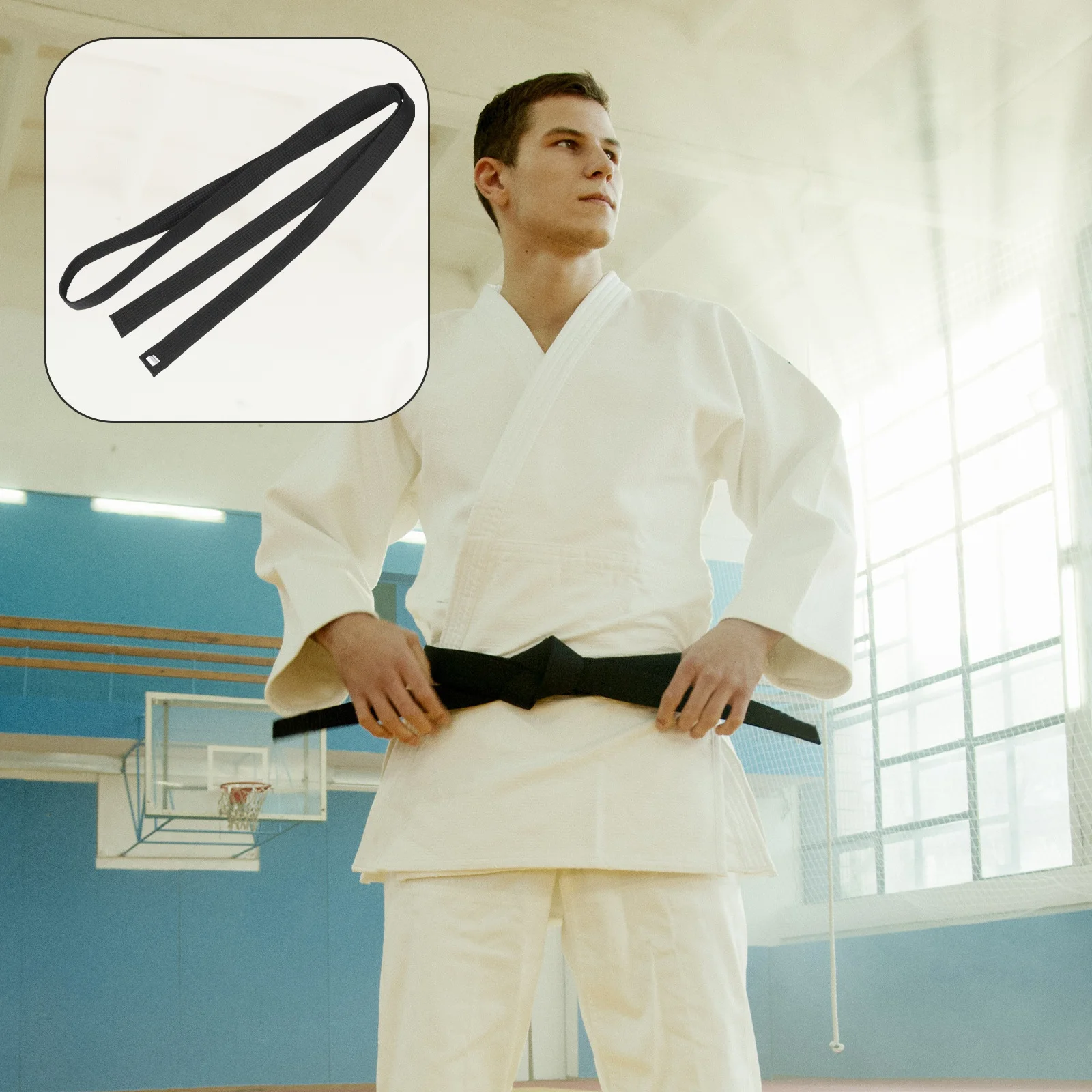 

Martial Arts Karate Belt Durable Lightweight Training Waist Belt for Taekwondo Judo Karate Professional Gear Waist Band