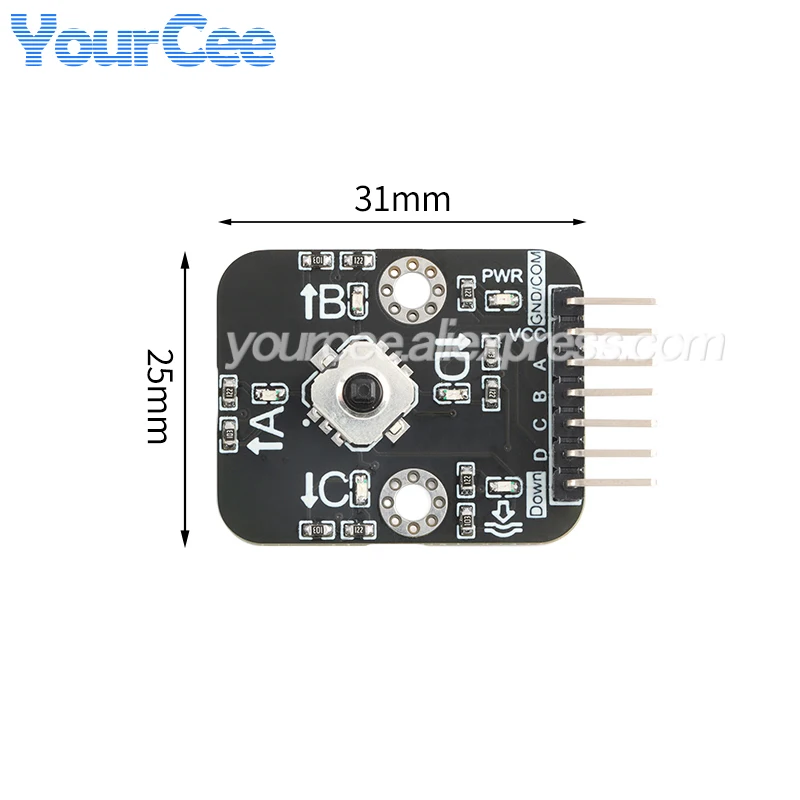 5pcs/1pc Five-way Direction Navigation Key Switch Module 5D rocker single-chip independent keyboard switch button 3.3V 5V