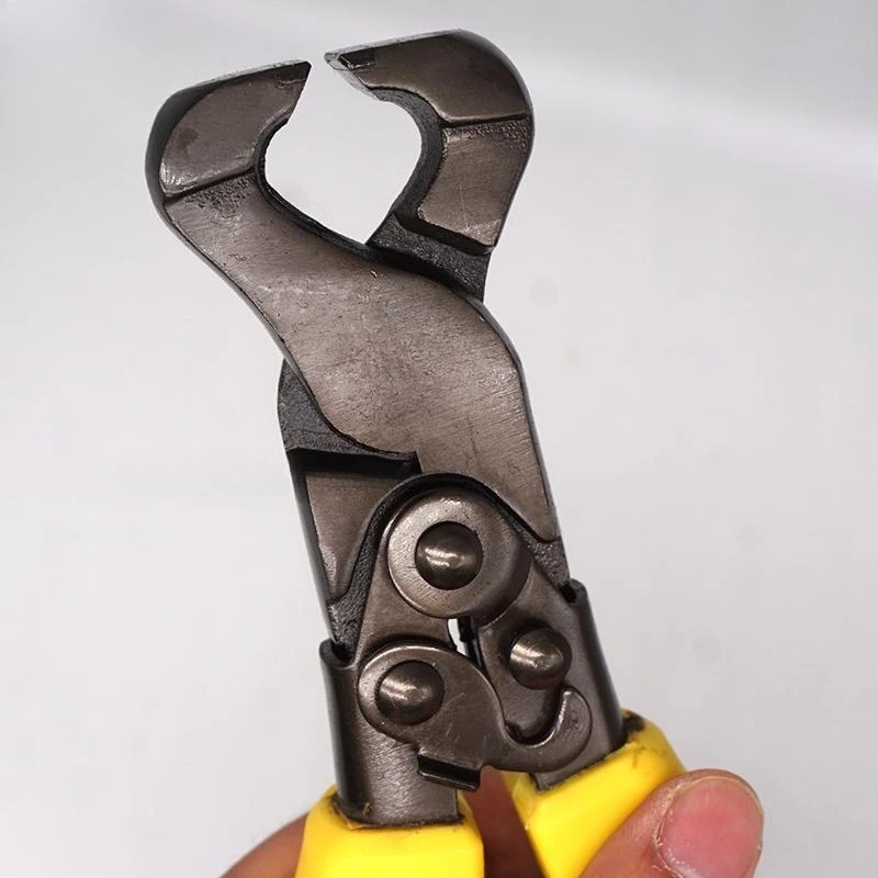 8 Inch Glass Pliers for Ceramic Tile, Shear Trimming, Self-Contained Closed Switch, TPR Handle 225MM