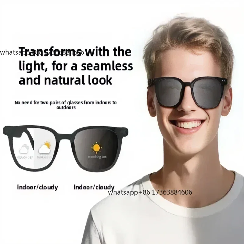 AI Smart Glasses 2026 Real-time Auto Focus Translation Bluetooth Call Driving Navigation UV Protection Without Camera