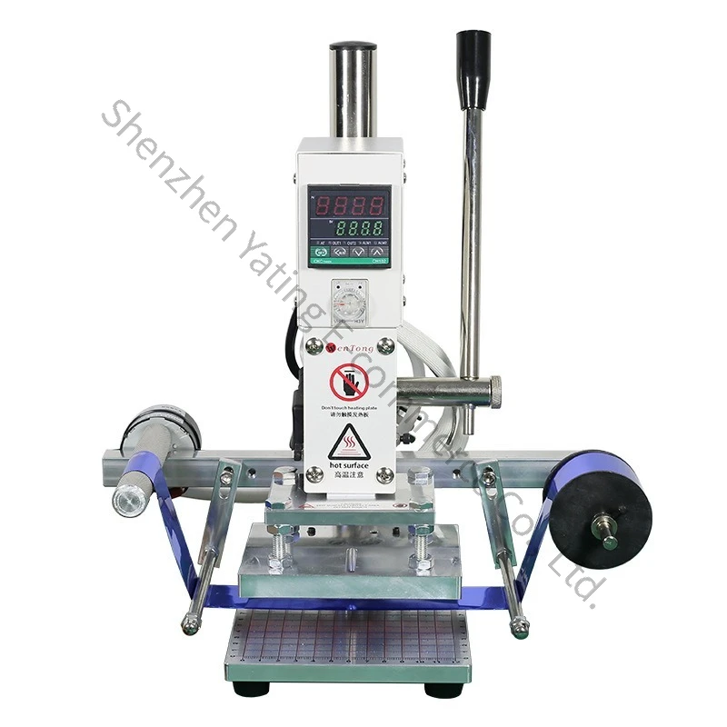 10x13cm Leather Paper Bronzing Machine Automatic Pressing Machine Wood Plastic Branding PU Leather Embossing Machine