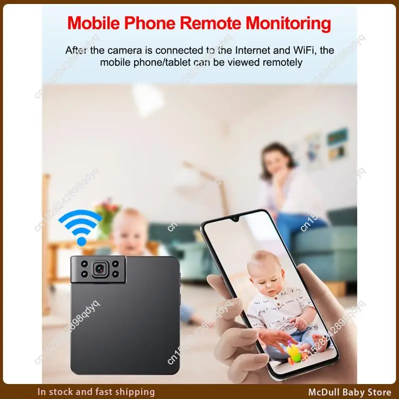 

ABJA-HD Night Vision Mini Camera Wireless Wifi CCTV Connect To Phone Surveillance Security Video Record