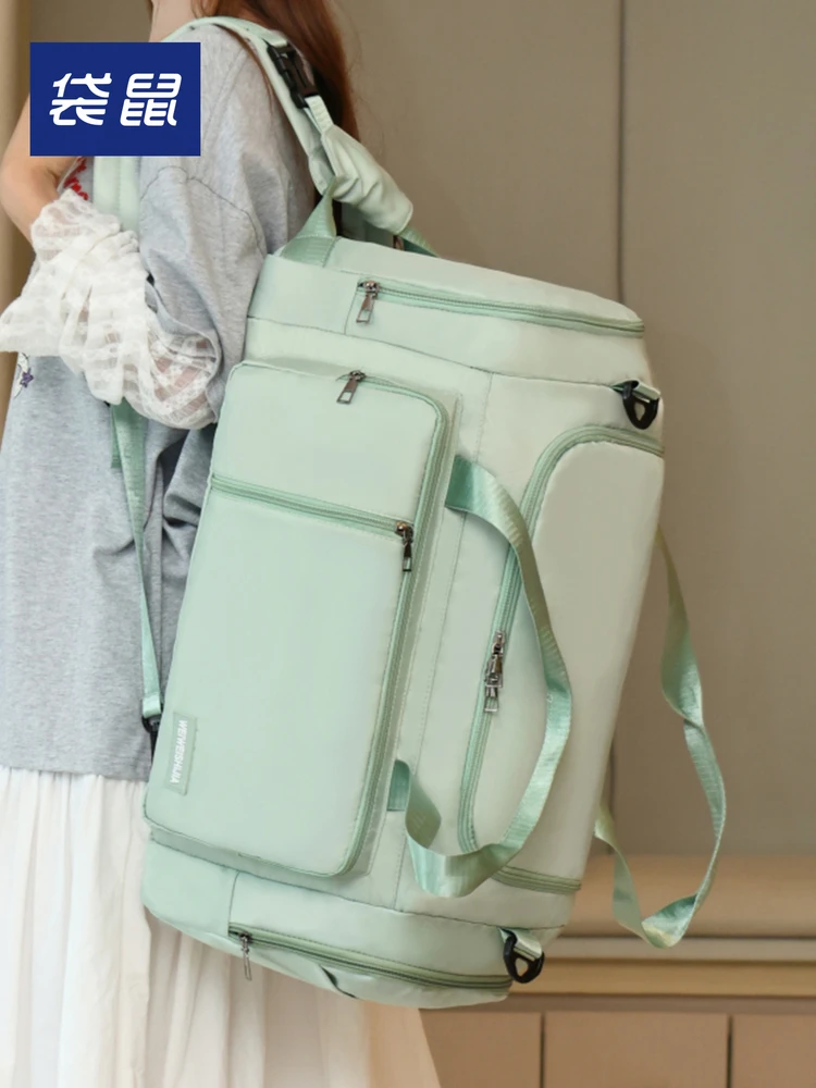 kangaroo-travel-bag-large-capaci-oulder-bag-women's-ort-trip-handheld-storage-bag-wet-and-dry-separation-lage-bag