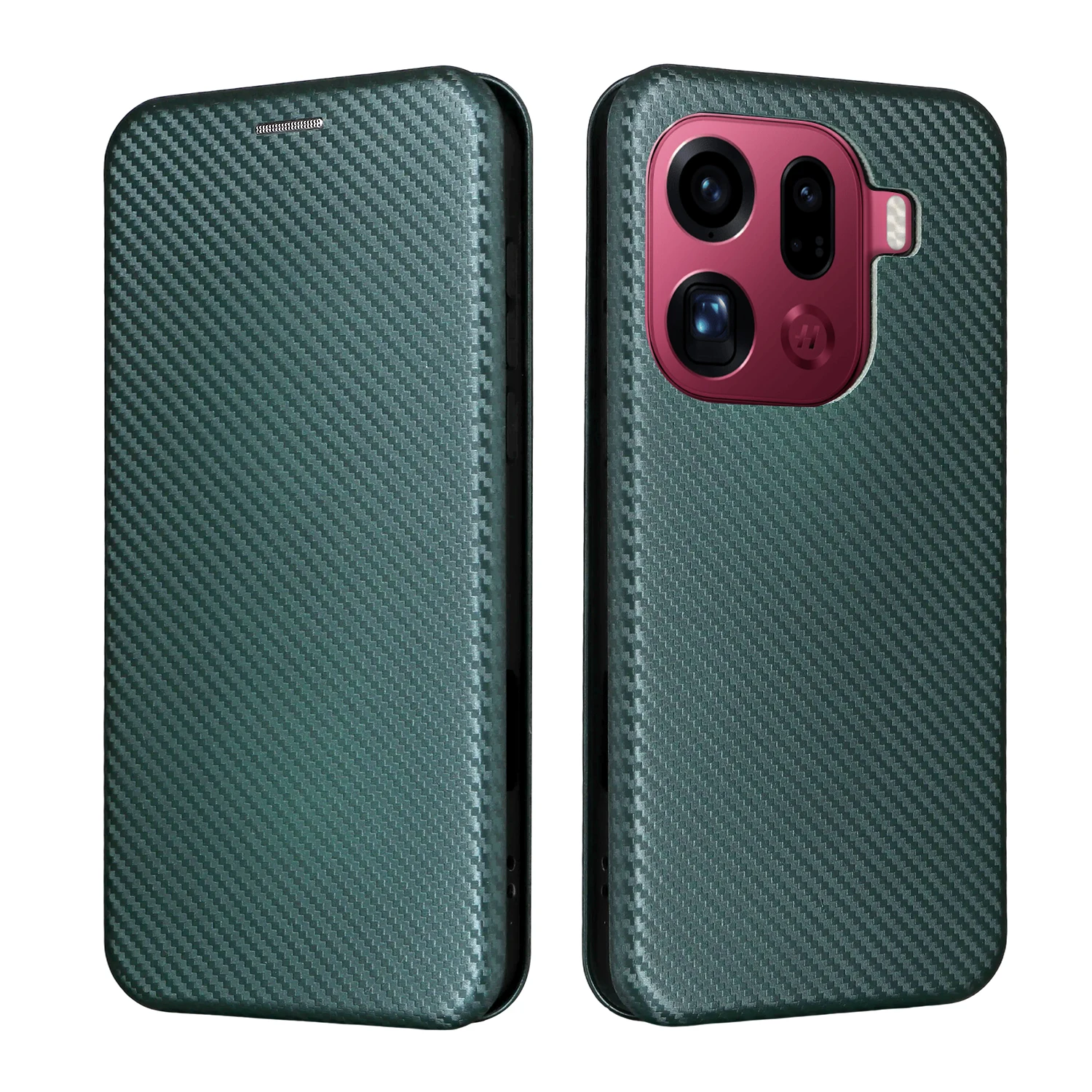 

Luxury Flip hard ultrathin carbon fibre Leather Cover For Oppo Find X9 Pro X8 Ultra X8s X8s+ Card Slot Fall prevention Case