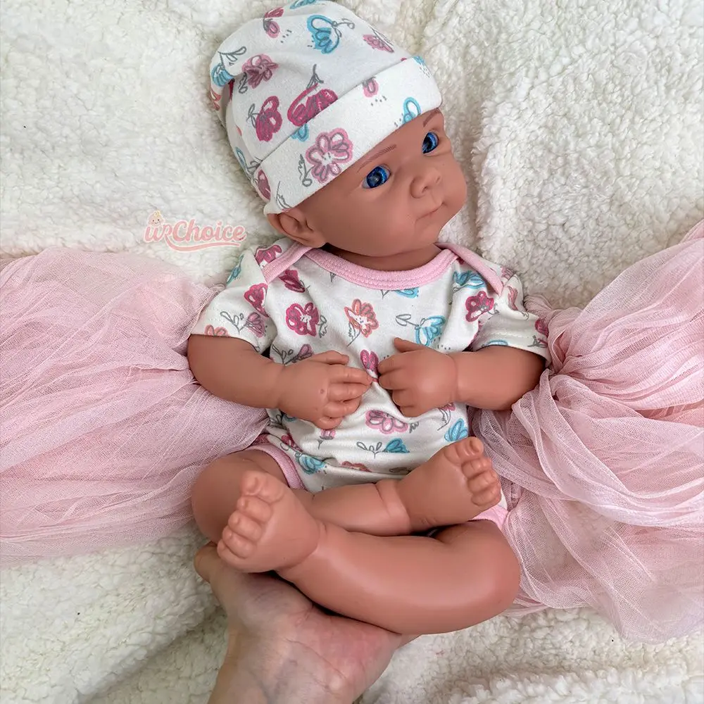48 cm siliconen reborn babymeisje Bettie full body zachte wasbare pop realistische gewogen pasgeboren pop voor verzamelaar kerstcadeau
