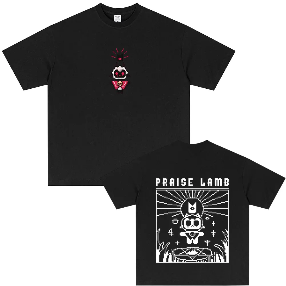 

Game Cult of The Lamb Graphic Print T-shirt Summer Men Women Casual Soft Cotton Oversized T Shirts Male Cosplay Player Tshirt
