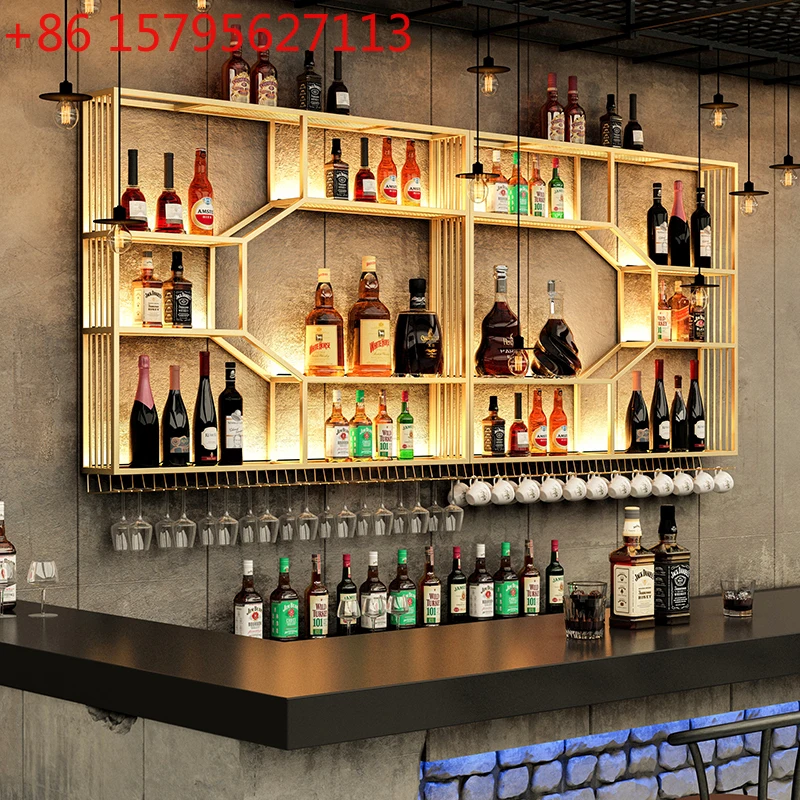 

Canteen Bar Wall Furniture Liquor Living Room Cabinet Luxury Vino Fridge Glass Showcases For Collection Wine Rack Wine Home Set