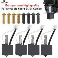 For Anycubic Kobra S1 Hotend Kobra S1 Combo Hot End Kit 0.4mm Multiple Stainless Steel for Anycubic Kobra S1/ACE Pro Print Heat