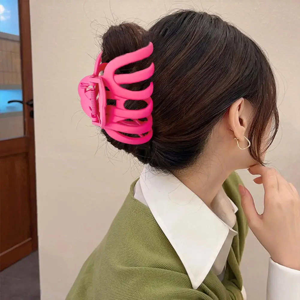 Hair Claw Clip Strong Grip Hair Claw Set for Women Octopus Shape Non-slip Hair Clip Accessories Neutral Colors Thick Jaw Clips