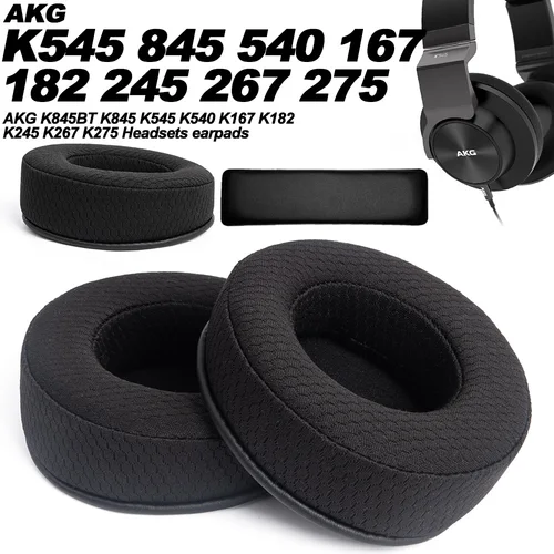 Almohadillas para auriculares AKG K845BT K845 K545 K540 K167 K182 K245 K267 K275 almohadillas de repuesto fundas de memoria esponja proteína suave