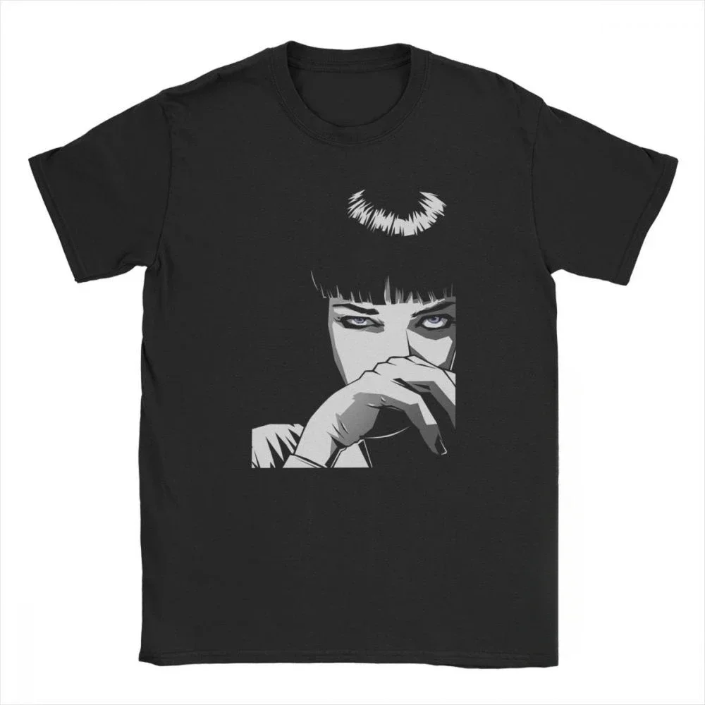 

Pulp Fiction Wallace Basic T Shirt Men Short Sleeve Clothing Unique Tees Crew Neck T-Shirts men clothing graphic t shirts funny