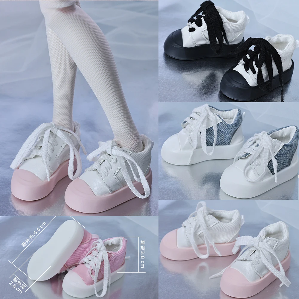 D09-P961  handmade toy 1/4 MDD MSD bjd/sd Doll shoes Thick bottom mixed color strap shoes 1pair