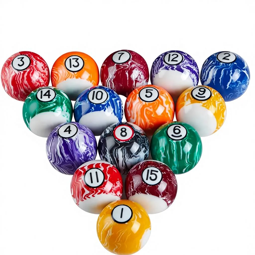 

PVC Billiard Balls Complete Set 16 Pool Table Balls Made in China