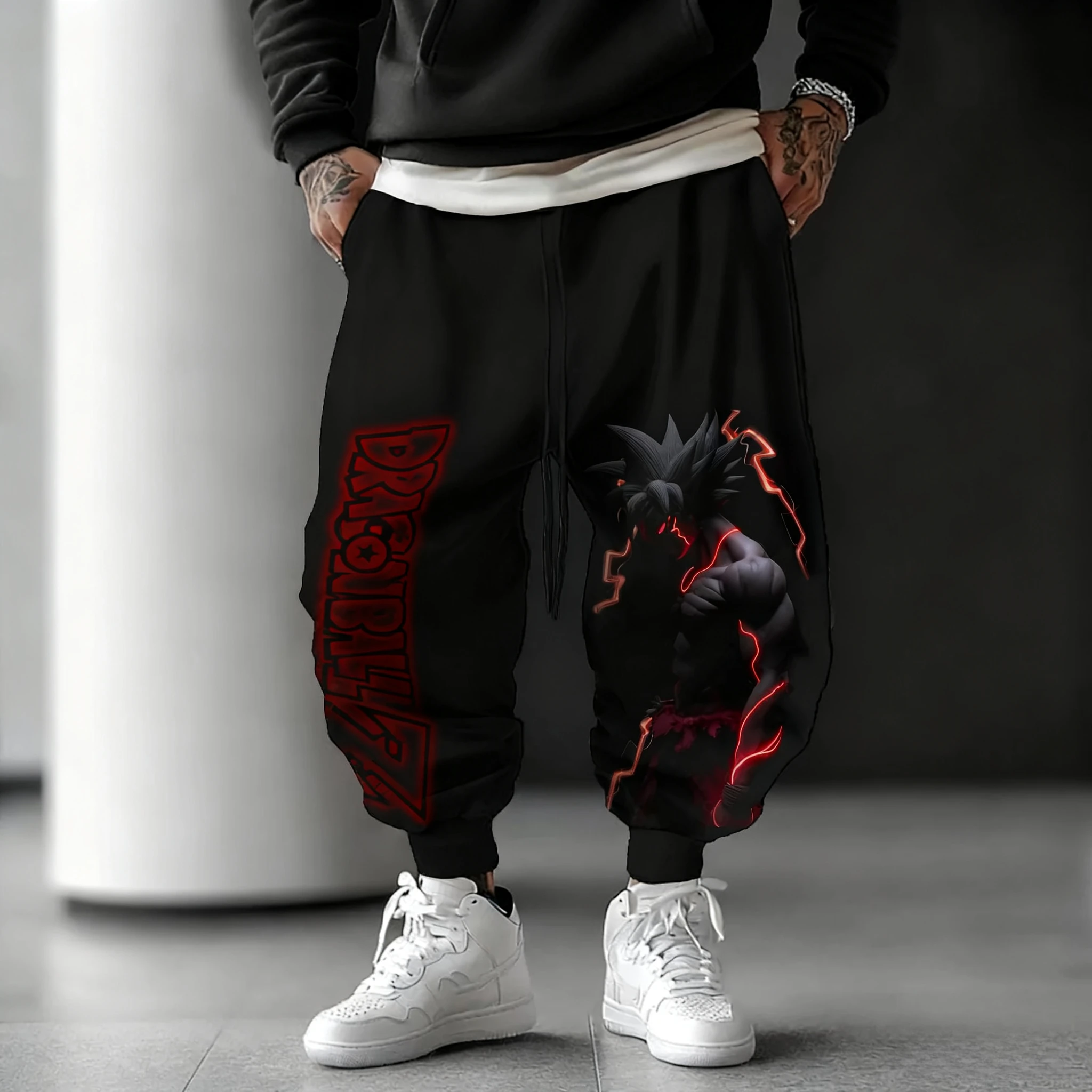 

Dragon Ball Anime Co-branded Sweetpants 2025 Autumn/Winter Unisex New Gohan Printed Trendy Versatile Loose Casual Sports Pants