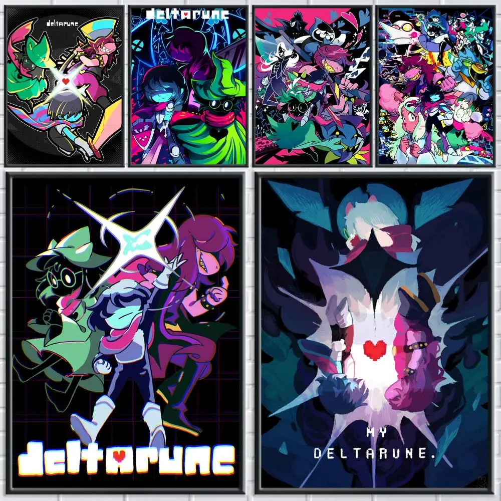 

Good Game D-deltarune Poster Trendy Aesthetic Wall Art Poster Sticker Printed on PP Paper for Living Room Bar Decoration