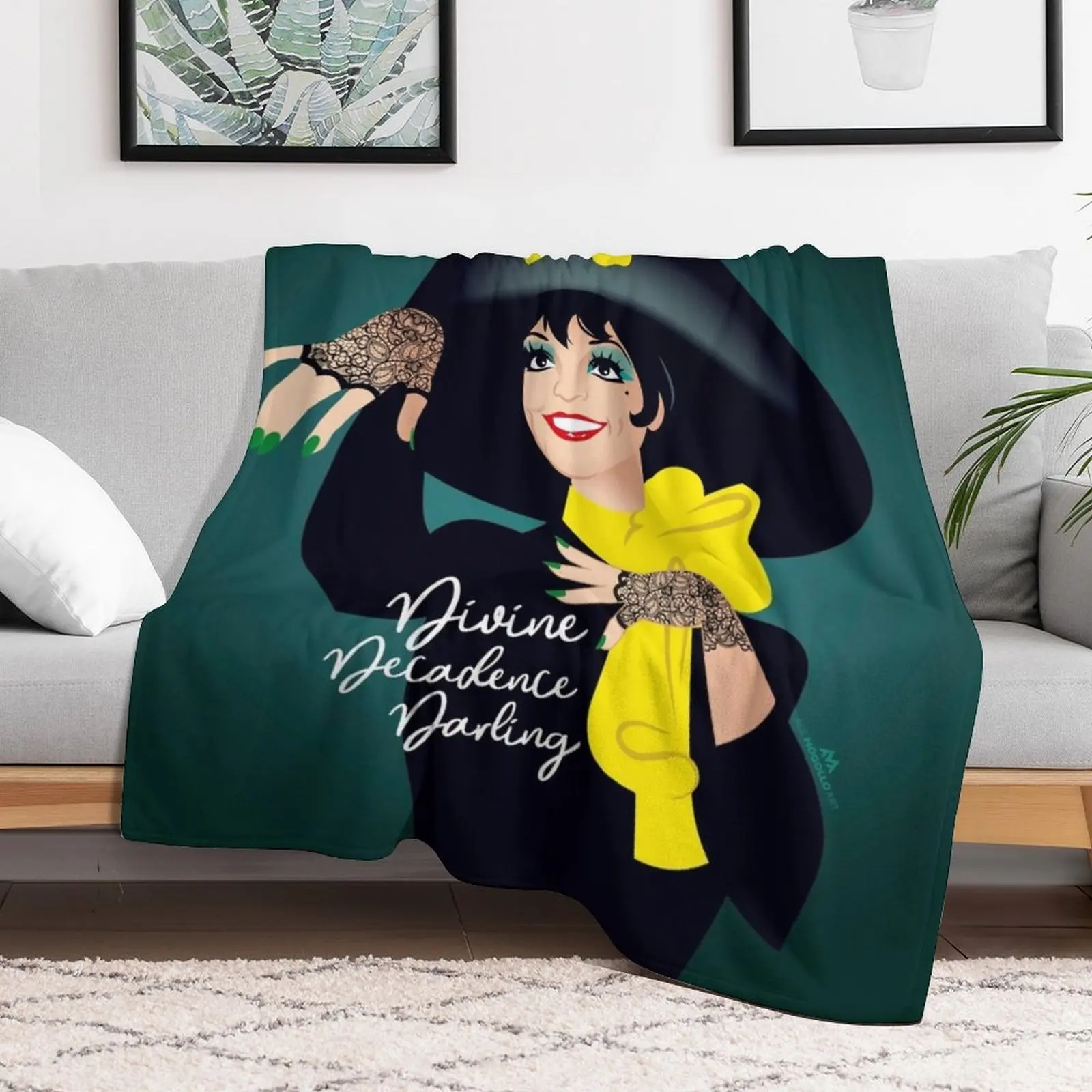 Divine decadence darling Throw Blanket Soft Warm Blanket Gift for Grandparents