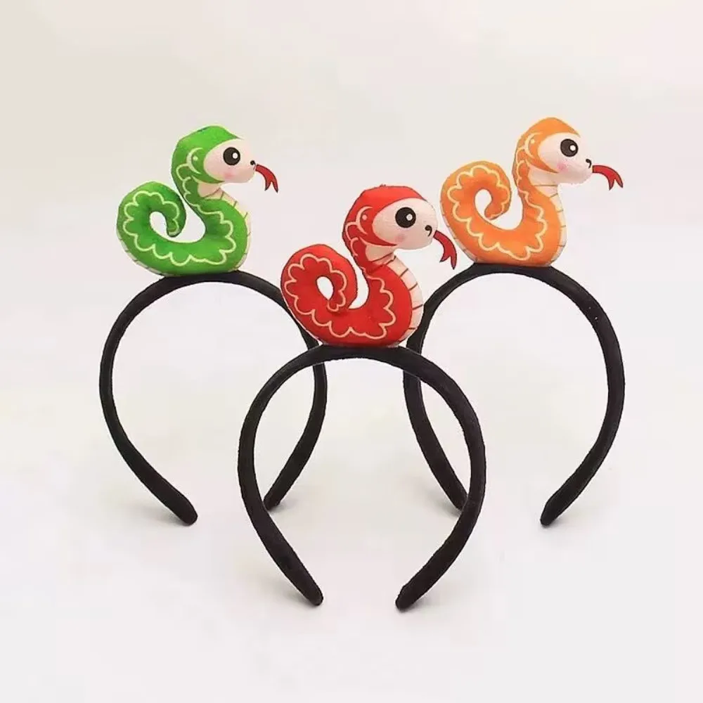 Funny Little Snake Headband Cute Year of The Snake Zodiac Performance Photo Decoration Hairpin