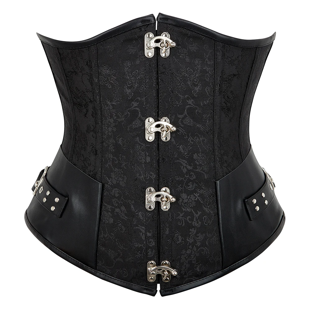 Gothic Steampunk vita Cincher Underbust corsetto Bustier Trainer Plus Size S-6XL