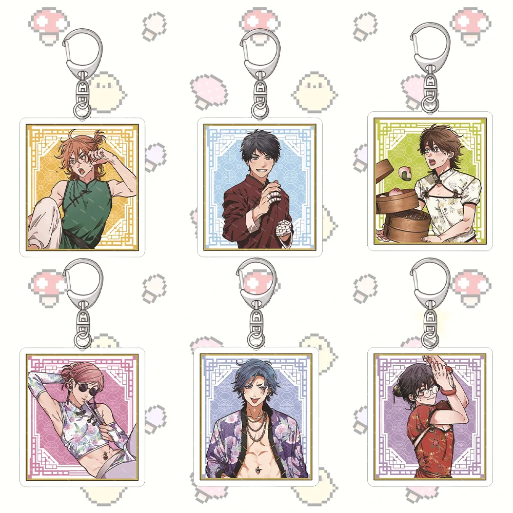 Anime “Yarichin” ☆ Bitch-bu “Llavero Acrílico de 6CM - Personajes Ayato Yuri y Yui Tamura, Accesorio para Mochila, Regalo Festivo”