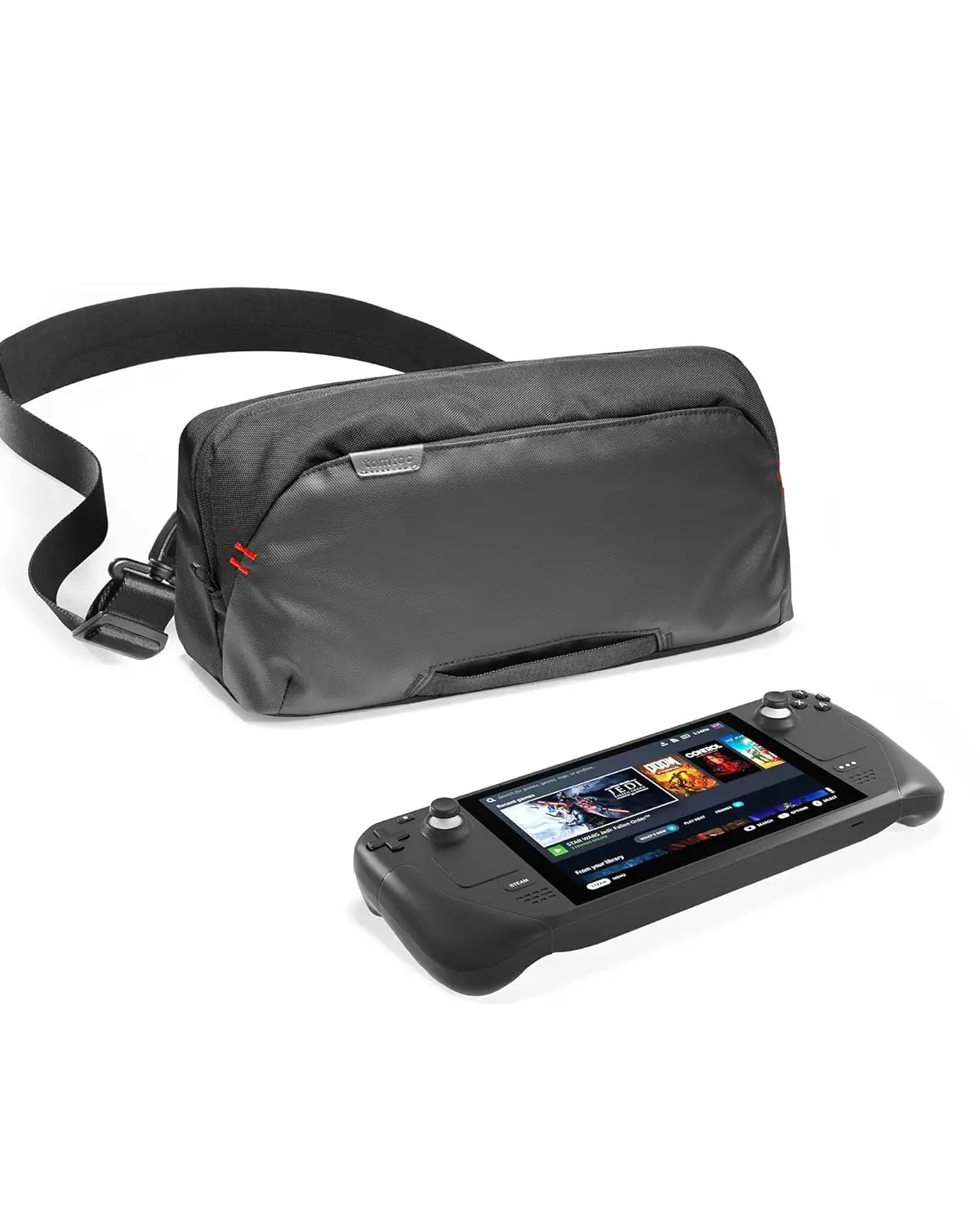 Carrying Case for ASUS ROG Ally X, Storage Portable Bag, Protective Shoulder Bag with Pockets Fit Console, AC Adapter, Dock