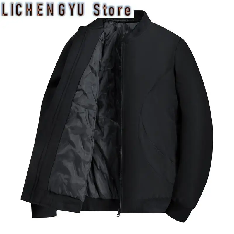 Thick Down Cotton Jacket for  Men in  Autumn and Winter,  Windproof and Warm Outdoor, Fashionable and High-quality Cotton Jacket