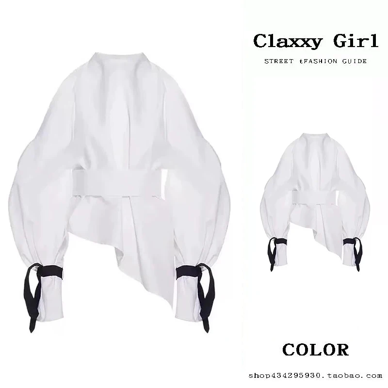 

Women Clothes White Shirts and Blouses Y2k 90s Aesthetic Vintage Korean Harajuku Fashion 2000s Long Sleeve Shirt Top Autumn 2025