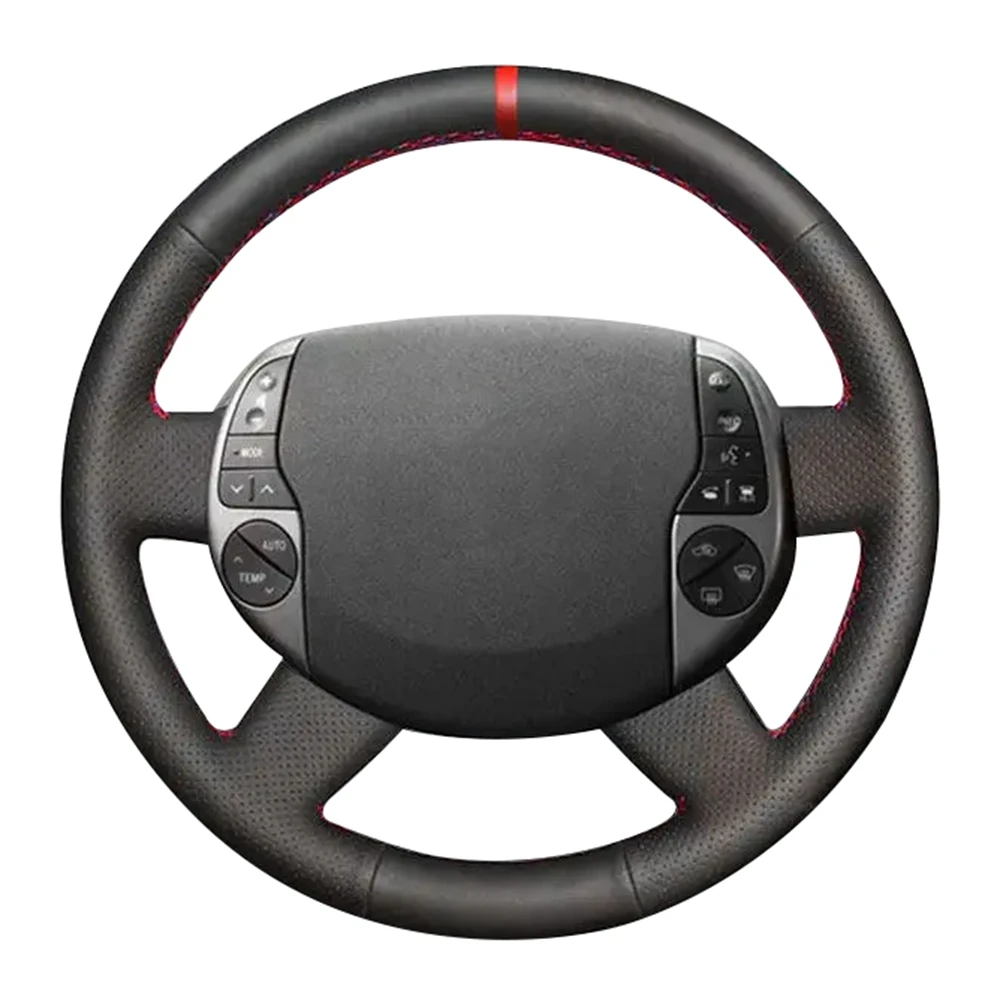 Anti-Slip Artificial Leather Steering Wheel Braid Car Steering Wheel Cover For Toyota Prius 20 XW20 2004-2009 Car Accessories