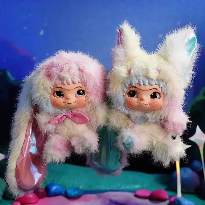 

New Wakuku Fox & Bunny Trickor Treat Blind Box Cute Wakuku Action Figure Mystery Fox Bunny Doll Keychain Girl Birthday Gifts