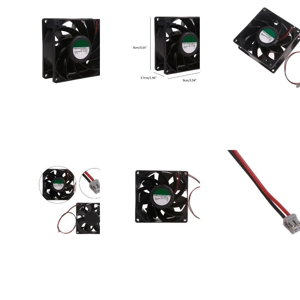 

Y1UB PMD2409PMB1-A 9cm Special Fan for FANUC system 24V 12.2W 9037 2Pin 2-wire Fan