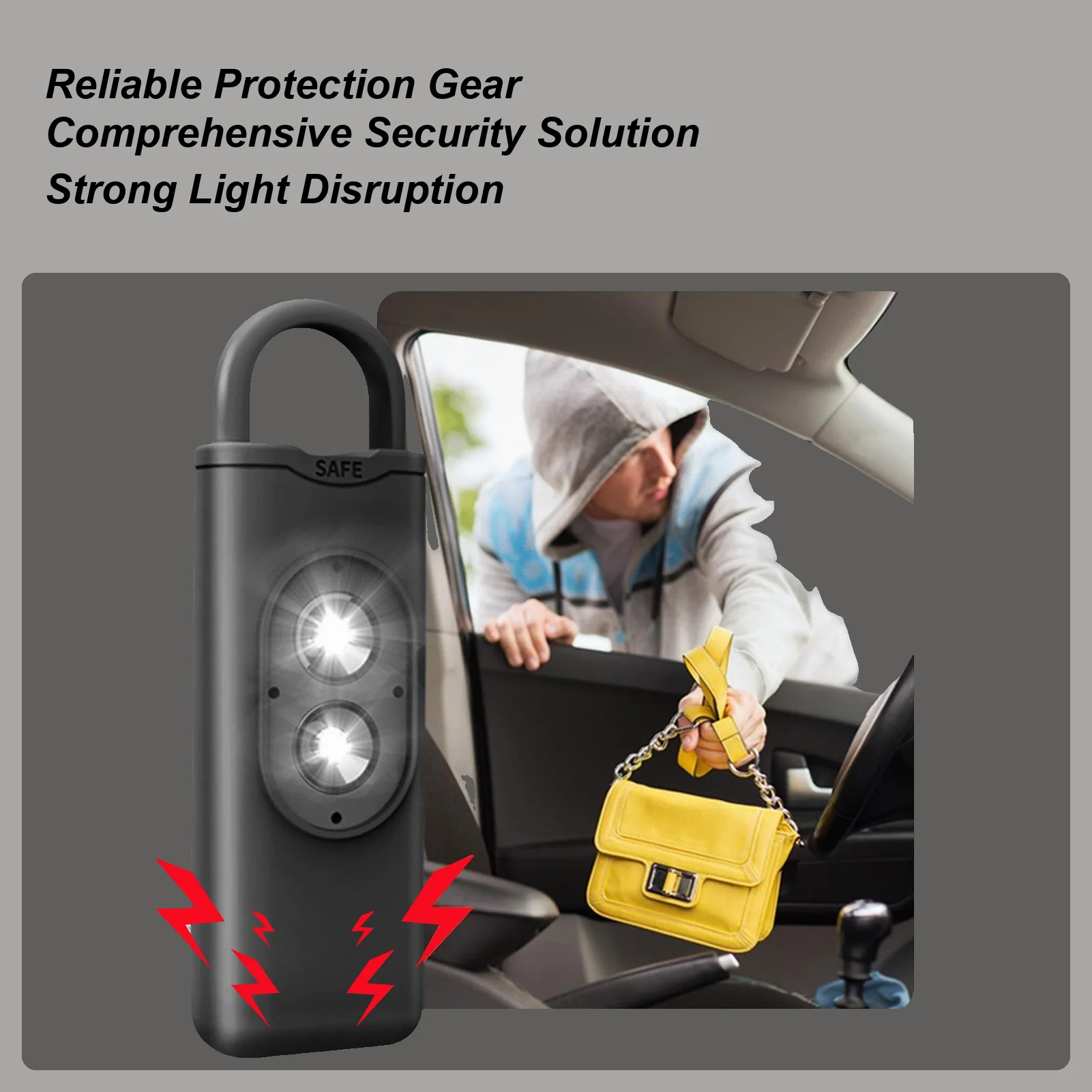 

Personal Alarm Waterproof 135dB Security Device Personal Alarm Siren With Warning Light For Kid Boys Girls Girlfriend Wife