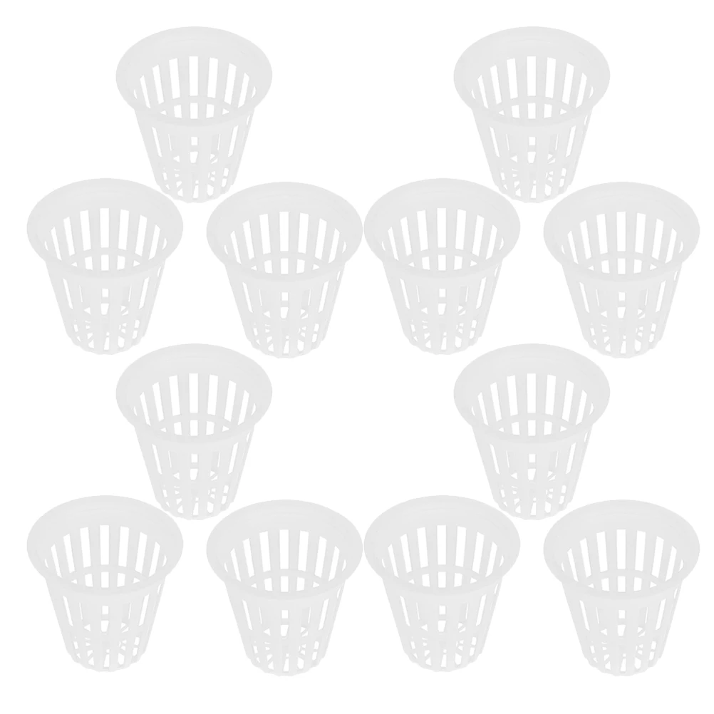 

12Pcs Hydroponic Net Cup Planting Baskets Mesh Pot for Hydroponics System Soilless Growing Plant Container Kit