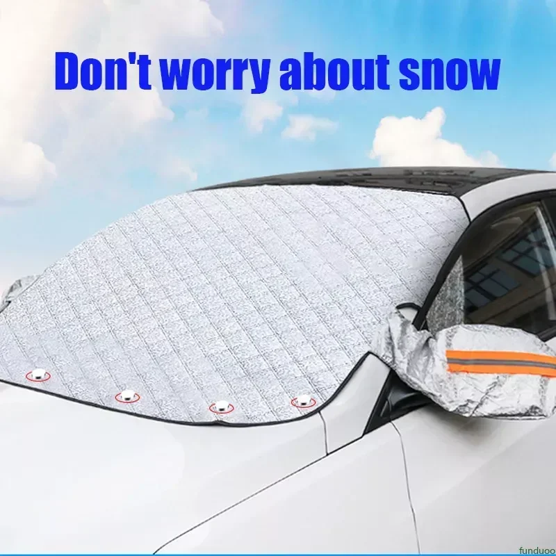 For Volkswagen VW Jetta  Golf MK4 MK5 MK6 MK7 GTI R Tiguan Magnetic Car Windshield Sunshades Thick Snow Shield Cover Protection - view 2