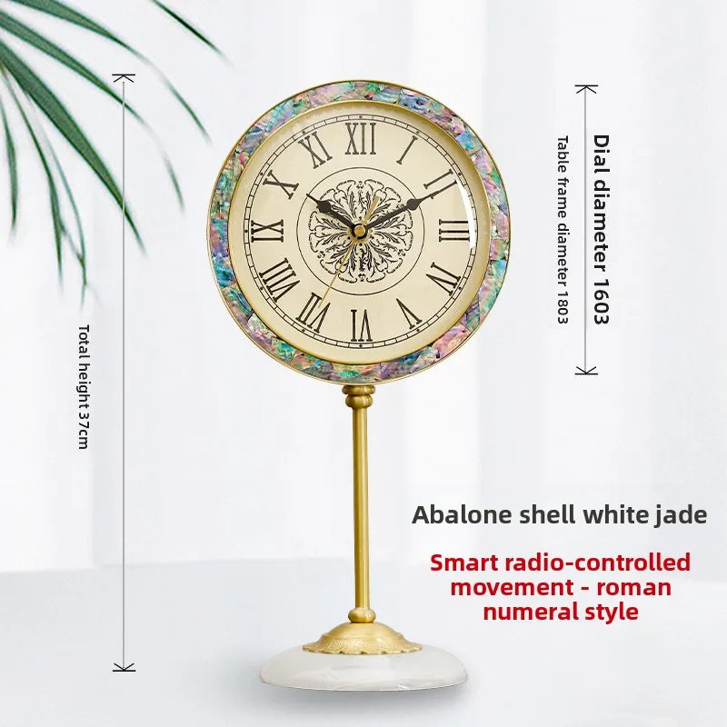

Настольные часы в латунном корпусе, роскошный светлый стиль, бесшумные, модные, минималистичные, декоративные для гостиной и спальни