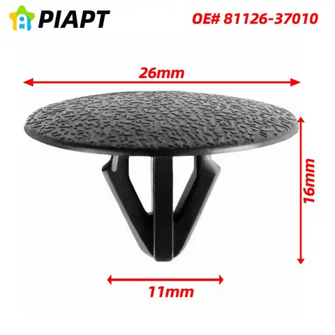 20PCS OE # 81126-37010 현대 기아 Accent Azera Elantra Santa Amanti Borrego Forte Optima 용 후드 절연 리테이너 클립