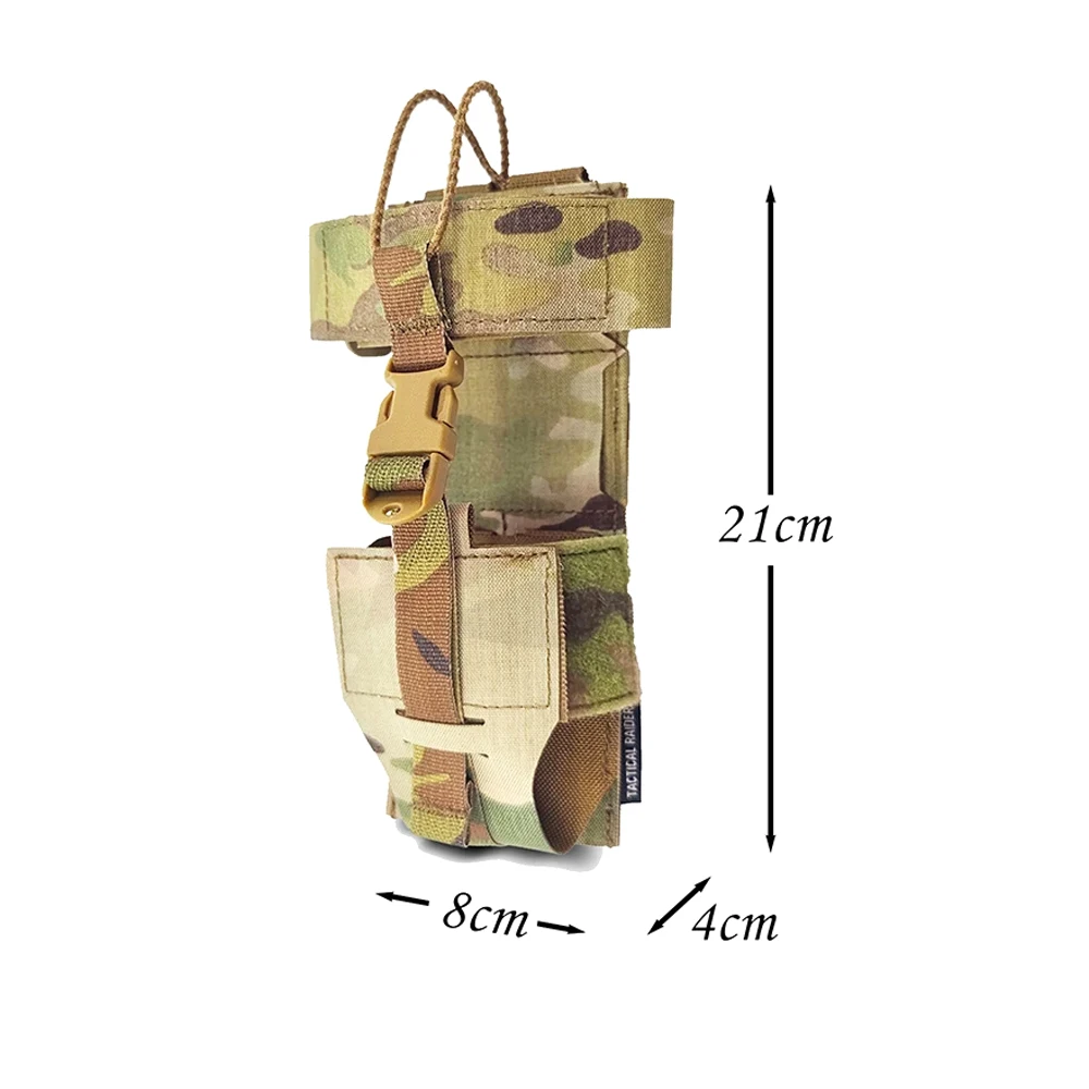 Outdoor Universal Radio Pouch Walkie Talkie Bag Interphone Package Vest Molle Side Bag for PRC152/MPU5/XTS