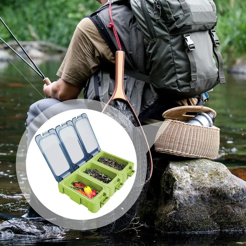 Fishing Lure Box Shockproof Waterproof Lure Box With Silicone Sealing Strip 3X Glow In The Dark Portable Night Fishing Supplies