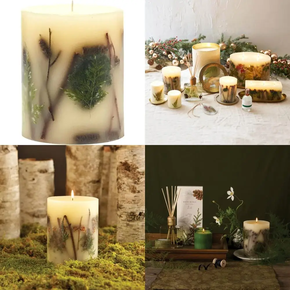 

Long-Burning Botanical Aromatherapy Candle 120 Hours - Scents of Sage, Sandalwood, Musk, Herbal Fragrance