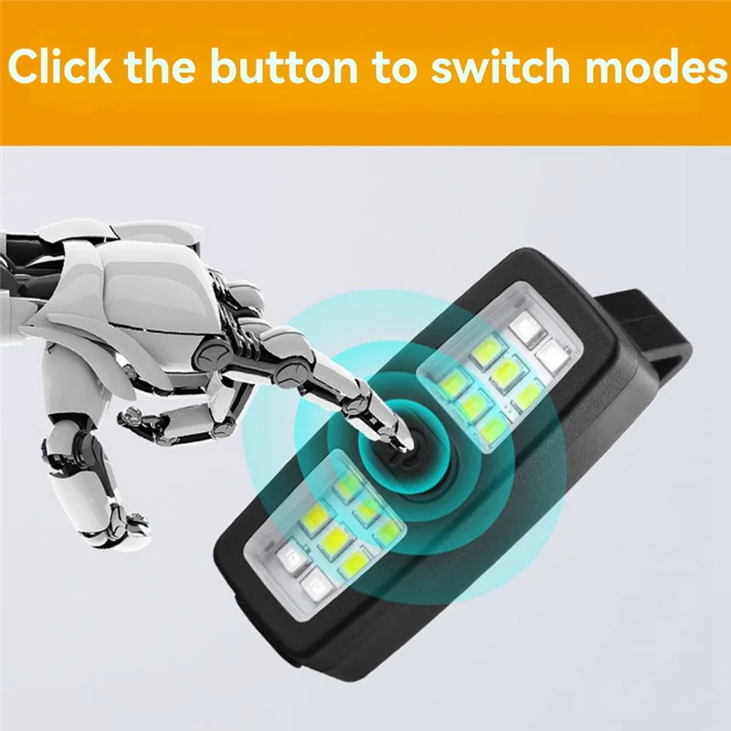 A84X-Rechargeable Light Small, Clip Running Lights For Runners, Bike Lights Night For Dog Walking