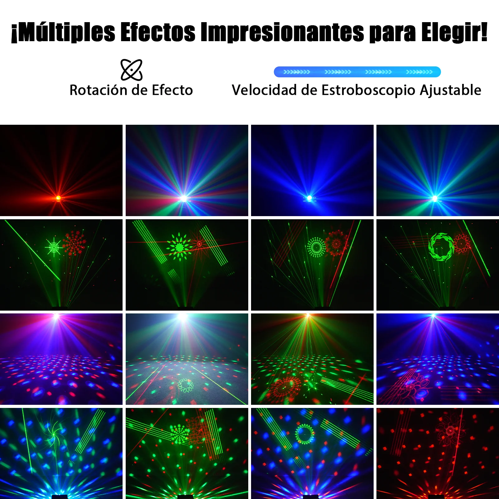 RGBY 4in1 أضواء الليزر ماجيك الكرة الخفيفة DJ ديسكو مصابيح حفلات التحكم عن بعد تأثير المرحلة الإضاءة لشريط العرض المباشر للمسرح #4