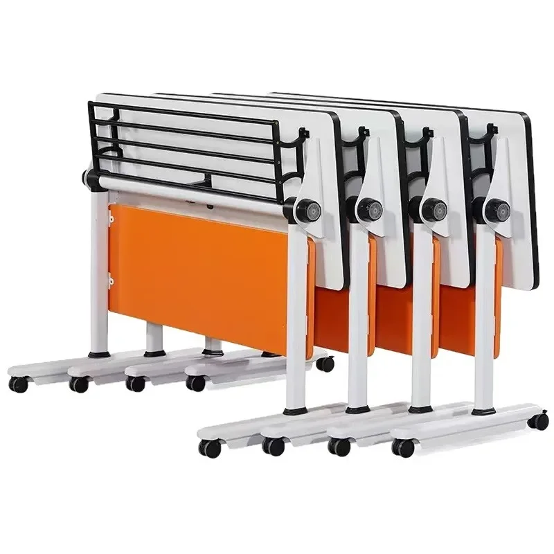 Stacked conference table, training table and chair combination, movable strip table, educational institution desk, small desk