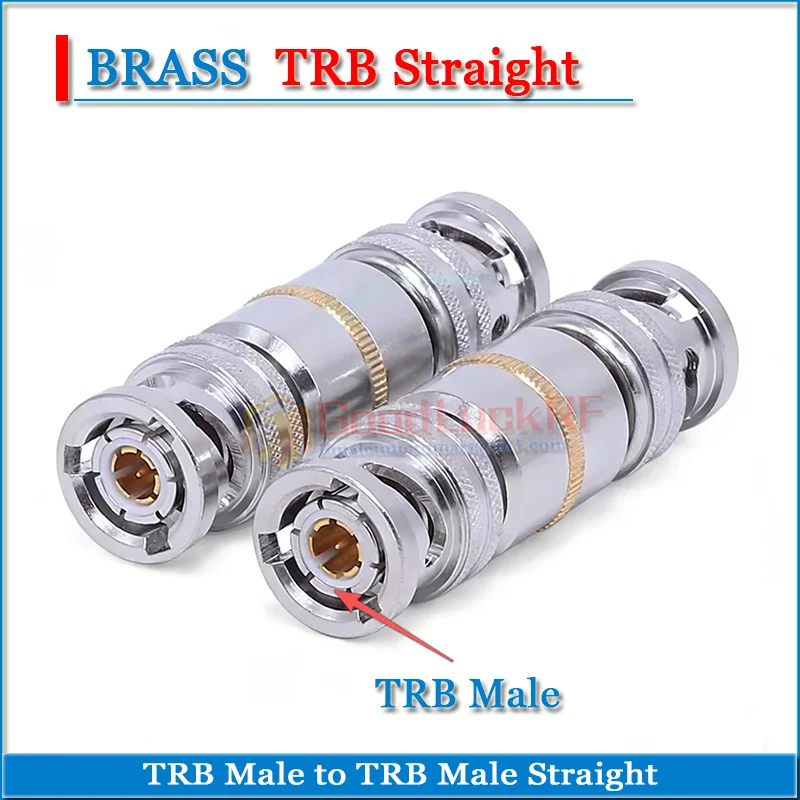 

Высококачественные переходники TRB Male-TRB Male с тремя коаксиальными губками BNC Male Copper Straight 50 Ом TRB-JJ RF Connector Adapters