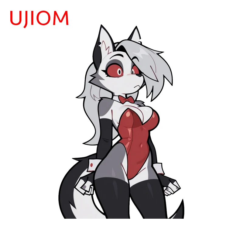 UJIOM Lovely Loona Wall Stickers Interesting Pretty Bunny Anime Waifu Decals Creative Personality Amusing Wallpapers Decor