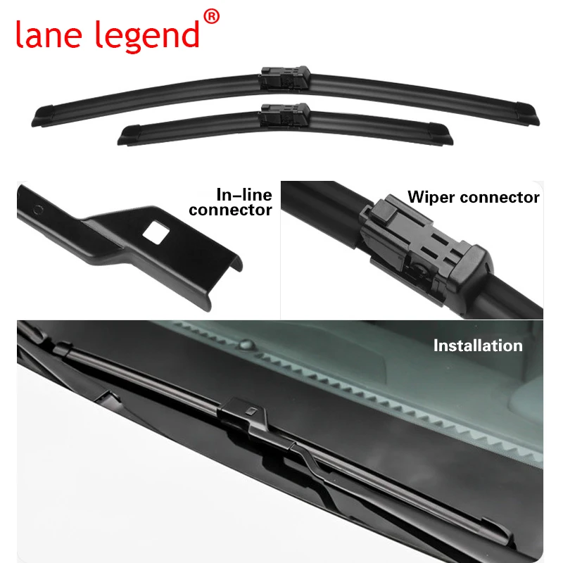 lane legend Wiper Blades For Geely Geometry C GE13 2020-2023 Car Accessories Front&Rear Windscreen Wiper Blade Brushes Cutter