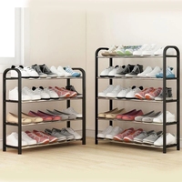 Simple 4-Tier Shoe Rack Assembled Trapezoidal Shoe Storage Racks Multilayer Shoe Storage Rack For Living Room Space Saving Shelf