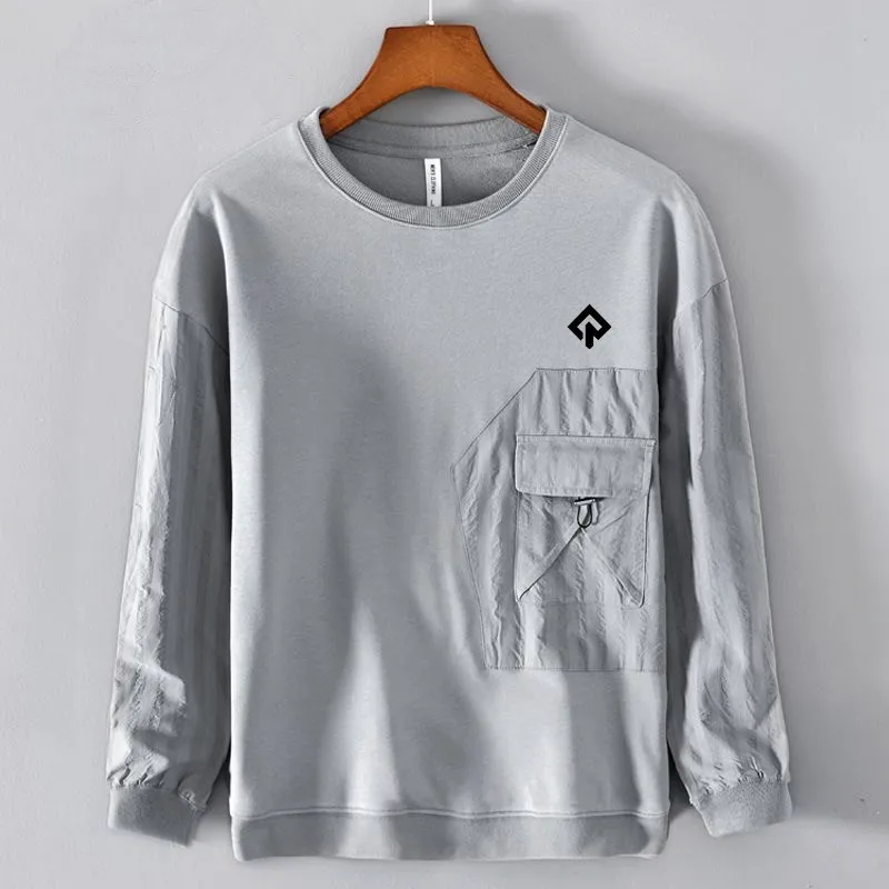 ๊ณจํ์ฉํ High Quality Golf T-shirt Men\'s Golf Wear 2024 Autumn New Long Sleeves Casual Round Neck Luxury T-shirt Men\'s Golf Clothes